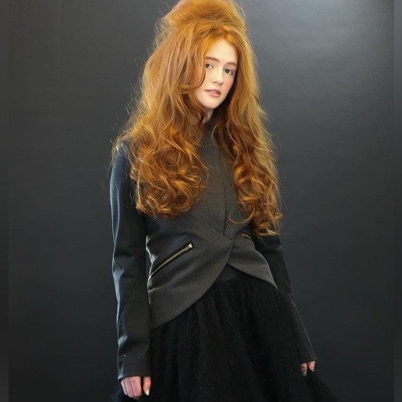 Gray and black snap front jacket zipper pockets - Picture 3 of 13